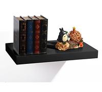 EUGAD Estantería Pared Madera Negro Estante Flotante para Colgar Libro CD en Cocina Salon Dormitorio 30cm 0089QJ