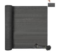 EUGAD Pantalla Protectoras para Balcón Jardín Pantalla Protección de Privacidad Opaca HDPE Protección UV Resistente al Viento 1x6m Antracita