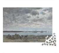 Eugene_Boudin_Brest_la_Rade_recolte_du_varech Rompecabezas De Madera 1000 Piezas, Rompecabezas, Imposible Puzzle, Puzzles, Juego De Habilidad para Toda La Familia