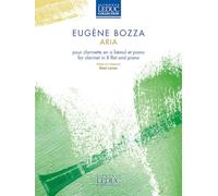 Eugene bozza : aria - pour clarinette en si bemol et piano - recueil avec parties separees
