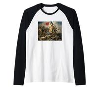 Eugene Delacroix Liberty Leading The People Camiseta Manga Raglan