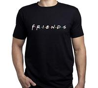 EUGINE DREAM Friends Logo Friends TV Show Camiseta para Hombre Negro S