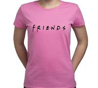 EUGINE DREAM Friends TV Logo Friends TV Show Camiseta para Mujer Rosa M