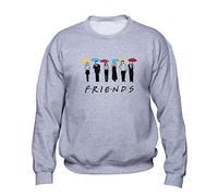 EUGINE DREAM Friends TV Show Characters Friends TV Show Clothes Unisex Sudadera Gris L