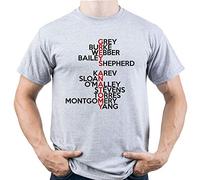 EUGINE DREAM Grey Anatomy TV Characters Greys Anatomy Gift Camiseta para Hombre Gris L