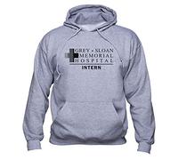 EUGINE DREAM Greys Anatomy Intern Greys Anatomy Pullover Unisex Sudadera con Capucha Gris XL