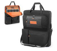EUGOOCX Bolsa de almacenamiento portátil con panel solar compatible con Jackery SolarSaga 100 W 200 W, funda de transporte con múltiples bolsillos para acampar al aire libre