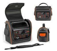 EUGOOCX Bolsa de transporte compatible con la estación de energía portátil Jackery Explorer 500 (518 Wh), funda de almacenamiento de viaje con ventanas ventiladas para generador solar al aire libre y