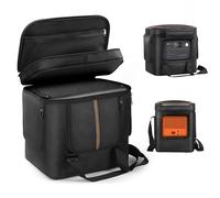 EUGOOCX Bolsa de transporte portátil compatible con Jackery Explorer 700 Plus, funda de almacenamiento de viaje con ventana de acceso rápido, conveniente para camping, senderismo, uso doméstico, Black