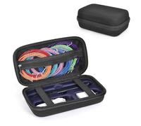 EUGOOCX Estuche de almacenamiento de EVA compatible con el juego de bolígrafos MYNT3D Super 3D, bolsa de viaje portátil para bolígrafo de impresión 3D, recambios y cables, Black