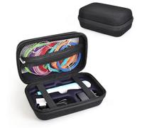 EUGOOCX Estuche de almacenamiento de EVA compatible con SCRIB3D P1 juego de bolígrafos de impresión 3D, bolsa de viaje portátil para bolígrafo 3D, recambios y cables, Black