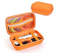 EUGOOCX Estuche de almacenamiento de EVA compatible con SCRIB3D P1 juego de bolígrafos de impresión 3D, bolsa de viaje portátil para bolígrafo 3D, recambios y cables, Orange