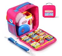 EUGOOCX Funda de Almacenamiento para Little Tikes Story Dream Machine Books Starter Set, Estuche de Viaje para la colección Many Story, Storytime/Little Golden Book(Rosa)