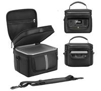 EUGOOCX Funda de transporte para generador compatible con la central eléctrica portátil ECOFLOW River 2 (256 Wh), bolsa de almacenamiento de energía de dos capas con acceso rápido y ventanas con