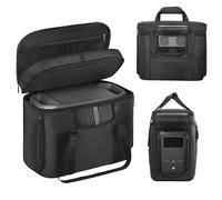 EUGOOCX Funda de transporte portátil compatible con ECOFLOW Delta 2, bolsa de almacenamiento protectora para central eléctrica y accesorios, con múltiples ventanas de conexión rápida y disipación de