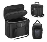 EUGOOCX Funda de Transporte portátil Compatible con ECOFLOW Delta 3 Plus, Bolsa de Almacenamiento Protectora para Central eléctrica y Accesorios, con Ventanas de conexión rápida y disipación de