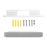 EUGOOCX Soporte de pared para barra de sonido compatible con Sonos Beam Gen 2 y Gen 1, soporte de montaje de barra de sonido debajo de los accesorios de altavoz de TV (blanco)