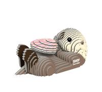 EUGY 060 Nutria de mar. Eco-Friendly 3D Paper Puzzle para niños y niñas. Edades 6+