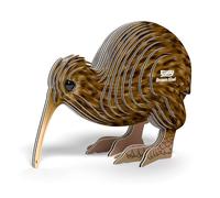 EUGY 091 Kiwi Marrón. Eco-Friendly 3D Paper Puzzle