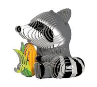 EUGY 103 Mapache. Eco-Friendly 3D Paper Puzzle