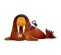 EUGY 107 Morsa. Eco-Friendly 3D Paper Puzzle