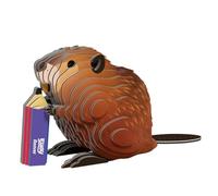 EUGY 127 Castor. Eco-Friendly 3D Paper Puzzle para niños y niñas. Edades 6+