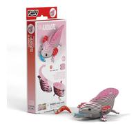 EUGY Kit de modelo de cartón 3D, ajolote rosa, proyecto educativo de manualidades para mayores de 6 años, diseño galardonado