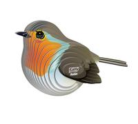 EUGY Robin - Puzzle 3D Nº 137 - Juguete creativo de cartón reciclado, para niños desde 6 años y adultos hasta 99 años - Puzzle educativo y ecológico