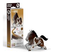 EUGY Rompecabezas de papel 3D ecológico de 134 caballos