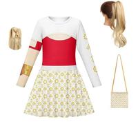 Euholute ZomBie Gils Nova - Vestido de cosplay con bolsa, uniforme de animadora, uniforme de animadora, vampiro del amanecer, Addison, disfraz de Halloween (vestido 2 + peluca, talla XS)