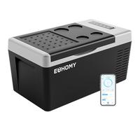 EUHOMY Compresor Nevera 18L Nevera Coche -20℃ ~ 20℃ Nevera Portátil 12/24V DC 100-240V AC Congelador Portátil con Control App WiFi para Camping, Viajes, Barco