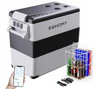 EUHOMY Compresor Nevera de 49,4 L, Nevera para Coche, compresor con 12/24 V CC y 240 V CA, Nevera portátil para Coche, RV, Camping, Viajes, Pesca, Exterior o Uso doméstico.