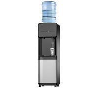 Euhomy Dispensador de agua fría y caliente, dispensador de agua de carga superior para botellas de 3 o 5 galones, dispensador de agua fría y caliente de carga superior con bloqueo de seguridad