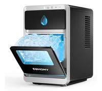 EUHOMY LunaArc Máquina de Hielo, Maquina de Hielo de Hielo Media Luna, Listo en 12 Min, 1600 Cubos Al Día, Maquina Hielo de Limpieza Automática, Maquina Hacer Hielo Para Cocina, Fiesta y Bebida Diaria