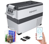 EUHOMY Nevera portátil con compresor de 12 V, 40L, con aplicación controlada, 12 V/240 V, frigorífico de -20 ℃ a 20 ℃, nevera portátil para camping, viajes, camiones