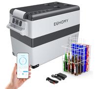 EUHOMY Nevera portátil con compresor de 12 V, 45 L, con aplicación controlada, 12 V/240 V, frigorífico de -20 ℃ a 20 ℃, nevera portátil para camping, viajes, camiones