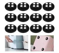 EUIEUT 12PCS Ruedas para Muebles Pequeñas,Ruedas Pequeñas Giratorias de 360°, Mini Ruedas Adhesivas para Muebles con 12 Pegamentos, Ruedas Electrodomésticos Pequeños para Muebles Pequeñas (45 * 45mm)