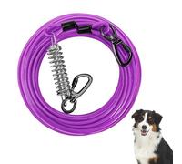EUIEUT Correa para Perros 5mm*9m, Correa Perro Larga con Amortiguador, Correa Adiestramiento Perro con Bolsa de Almacenamiento, Correa Perro Antitirones para Perros Grande y Pequeño (Violeta)