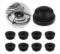 EUIOOVM 8 piezas de goma para cacerolas, pies de goma oxidado, patas de goma oxidada compatibles para soportes de ollas con varillas de 5 mm de Dometic, Smev y Thetford, accesorios para cocina de