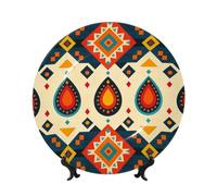 EUIYCBA Bandeja de impresión de viaje de arena en porcelana de hueso de alta calidad para decoración de habitación