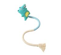 EUIYCBA Bola de sisal duradera para gatos con plumas, juguete masticable y ruidoso para un entretenimiento sin fin (cocodrilo de juguete masticable)