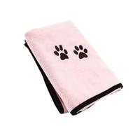 EUIYCBA Toalla absorbente para mascotas, fibra de baño para perros y gatos, de secado rápido, cojín de cama suave, 2 piezas (color al azar, 2 piezas, S)