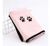 EUIYCBA Toalla absorbente para mascotas, fibra de baño para perros y gatos, de secado rápido, cojín de cama suave, 2 piezas (rosa, S)