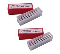 Euizz 20 cuchillas de repuesto de carburo para torneado de , 14 x 14 x 2 mm