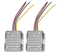 Euizz 2X Convertidor DC DC de 24V 12V 30A 360W Reductor de Voltaje Regulador de 24 Voltios 12 Voltios
