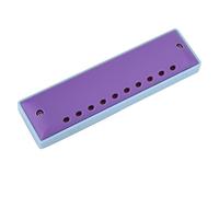 Eujgoov 10 Holes Armónica, Resina Broch órganos Armónicos para Principiantes con Ajuste Profesional Sesurful (Dos colores - morado)