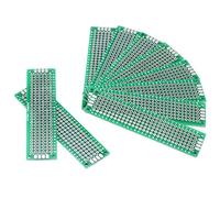 Eujgoov 10 Uds. Placas de Circuito PCB Prototipo de Doble Cara 2cm X 8cm Placa de Circuito PCB Universal de Soldadura DIY