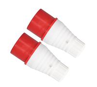Eujgoov 2 Conectores de Enchufe Industrial Impermeables IP44 de 5 Pines, 32 A, Conector de Alimentación Industrial con Contactos de Latón para Taller, Camping, Construcción Naval Al Aire Libre