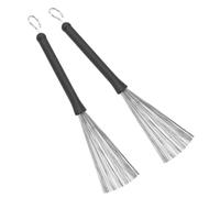 Eujgoov 2 UDS CEPILLO DE TAMBOR DE GOMA CEPILLOS ALAMBRE TAMBOR GOMA RECRÁCTIL