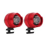 Eujgoov 2 Uds Faros Delanteros, Faros Luces Adornos Accesorios Faros LED para Zuecos (Rojo)